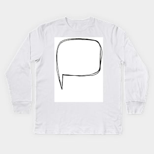 Speech bubble Kids Long Sleeve T-Shirt